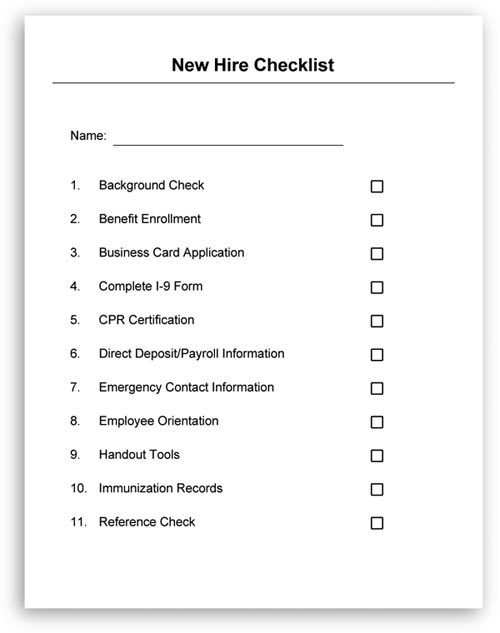 New Hire Employee Contract Template