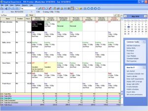 Sample Weekly Schedule View in Employee Scheduling Software