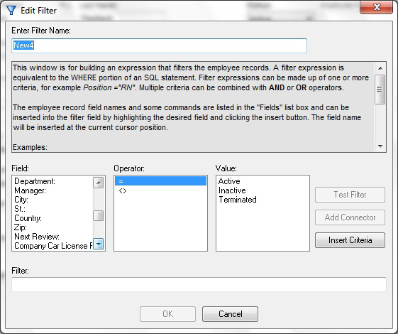 Fields Used in Filters and Sorts in HR Software Fields Used in Filters and Sorts in HR Software