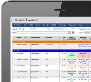 ScheduleAnywhere.com Online Police Officer Scheduling Software