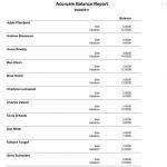 Accruals Balance Report Lists Available Time Off for Vacation and Sick Time